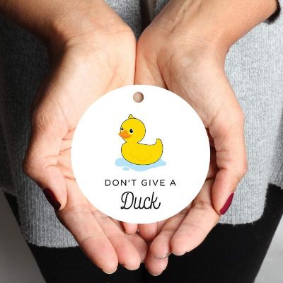 MDF Christmas Ornament  Don'tGive a Duck Image 1
