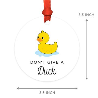 MDF Christmas Ornament  Don'tGive a Duck Image 2