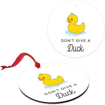 MDF Christmas Ornament  Don'tGive a Duck Image 3