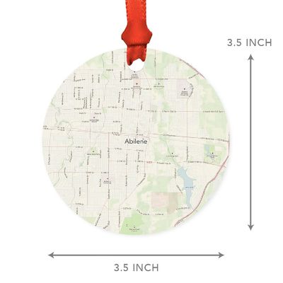 MDF Ornament Abilene Texas Map Image 2