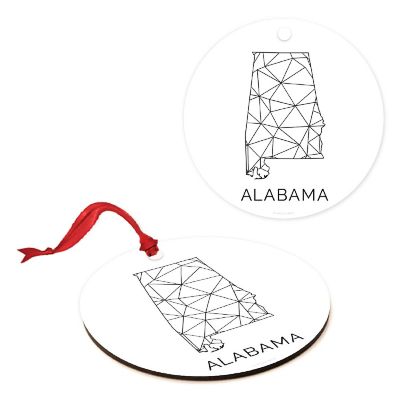 MDF Ornament Alabama Blk/Wh Geometric Image 3