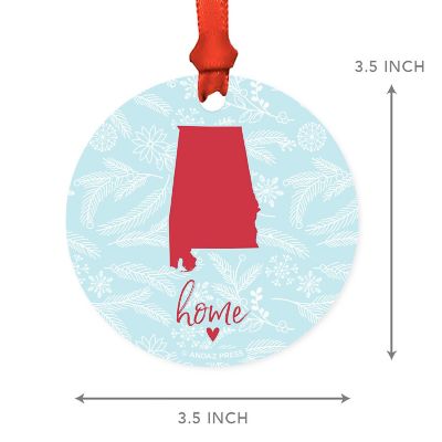MDF Ornament Alabama Home Blue/Red Image 1