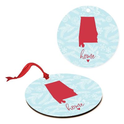MDF Ornament Alabama Home Blue/Red Image 3