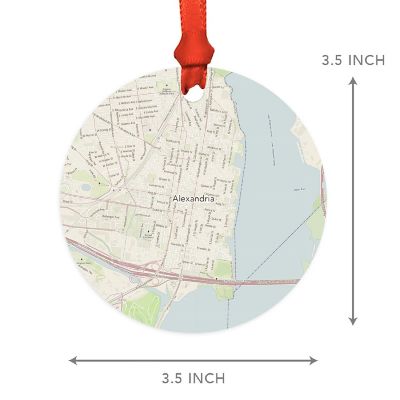 MDF Ornament Alexandria Virginia Map Image 2