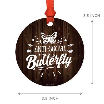 MDF Ornament Anti-Social Butterfly Image 1
