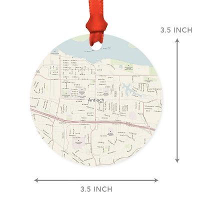 MDF Ornament Antioch California Map Image 2