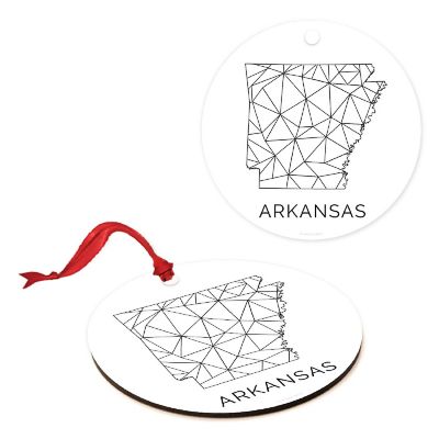 MDF Ornament Arkansas Blk/Wh Geometric Image 2