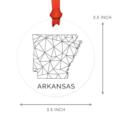 MDF Ornament Arkansas Blk/Wh Geometric Image 3