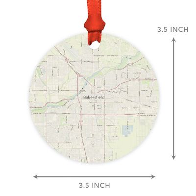 MDF Ornament Bakersfield, California Map Image 2