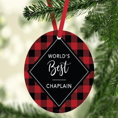 MDF Ornament  Best Chaplain Image 1