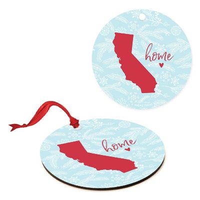 MDF Ornament California Home Blue/Red Image 1