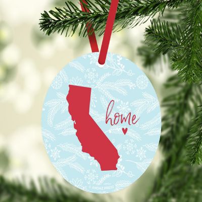MDF Ornament California Home Blue/Red Image 2