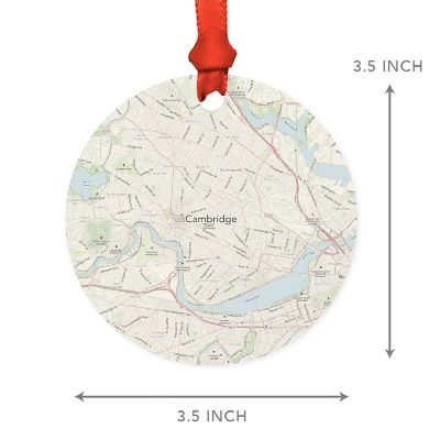MDF Ornament Cambridge Massachusett Map Image 2