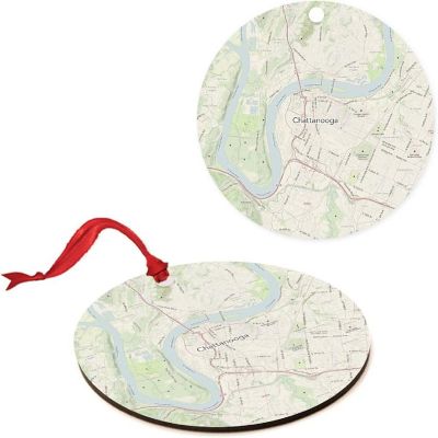 MDF Ornament Chattanooga Tennessee Map Image 3