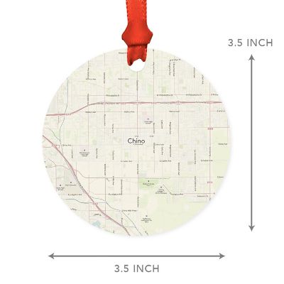 MDF Ornament Chino California Map Image 1