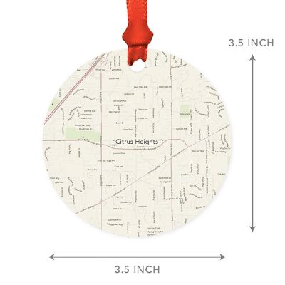 MDF Ornament Citrus Heights Cali Map Image 2