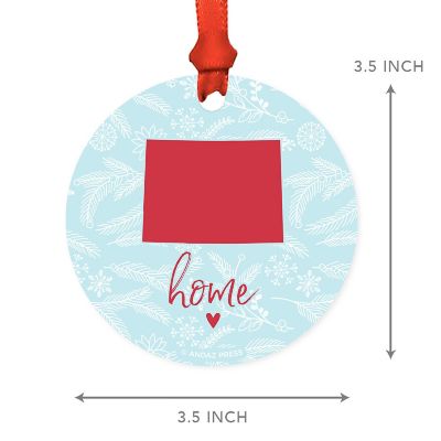 MDF Ornament Colorado Home Blue/Red Image 1