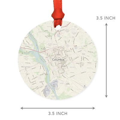 MDF Ornament Columbia S. Carolina Map Image 2