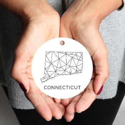 MDF Ornament Connecticut Blk/Wh Geometri Image 1