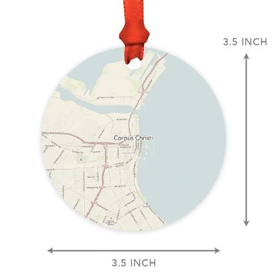 MDF Ornament  Corpus Christi, Texas Map Image 2