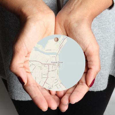 MDF Ornament  Corpus Christi, Texas Map Image 3