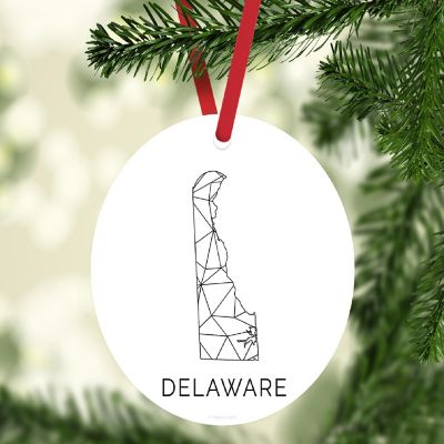 MDF Ornament Delaware Blk/Wh Geometric Image 1
