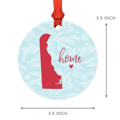 MDF Ornament Delaware Home Blue/Red Image 2