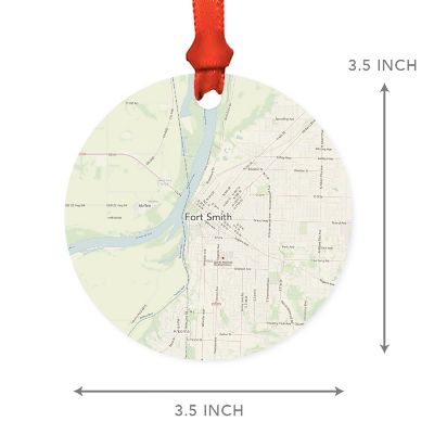 MDF Ornament Fort Smith Arkansas Map Image 2