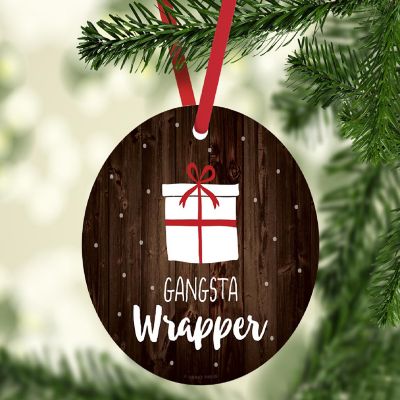 MDF Ornament  Gangsta Wrapper Image 1