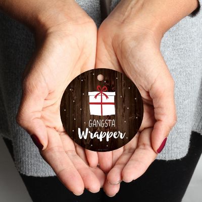 MDF Ornament  Gangsta Wrapper Image 1