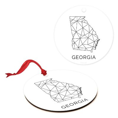MDF Ornament Georgia Blk/Wh Geometric Image 1