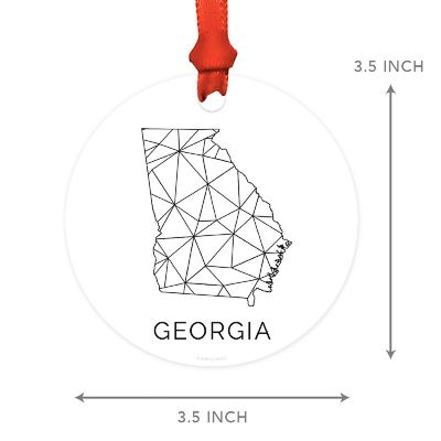 MDF Ornament Georgia Blk/Wh Geometric Image 1