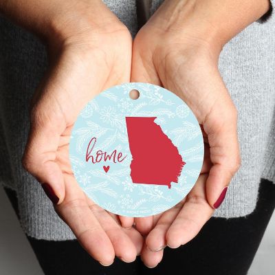 MDF Ornament Georgia Home WinterBlue/Red Image 2