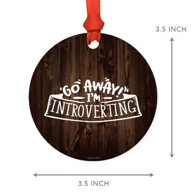 MDF Ornament Go Away! I'm Introverting Image 2