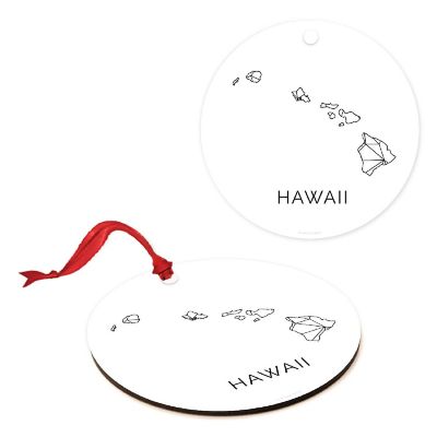 MDF Ornament Hawaii Blk/Wh Geometric Image 1