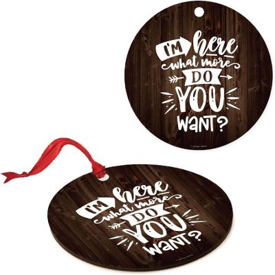 MDF Ornament Here What More Do You Want? Image 3