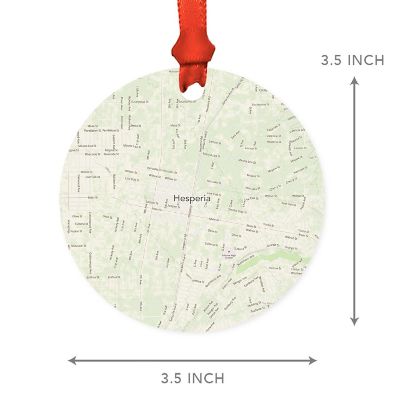 MDF Ornament Hesperia California Map Image 2