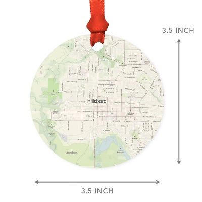 MDF Ornament Hillsboro Oregon Map Image 2