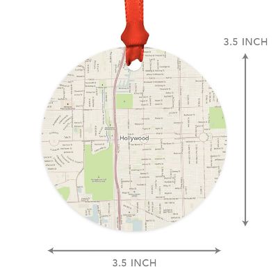 MDF Ornament Holly Florida Map Image 2