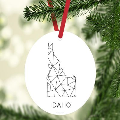 MDF Ornament Idaho Blk/Wh Geometric Image 1