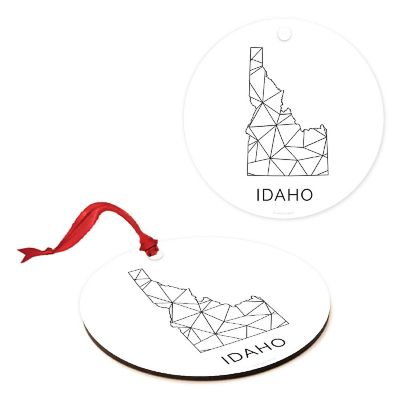 MDF Ornament Idaho Blk/Wh Geometric Image 2
