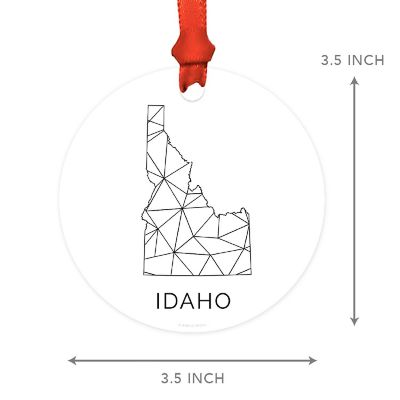 MDF Ornament Idaho Blk/Wh Geometric Image 3
