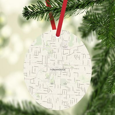 MDF Ornament Independence Missouri Map Image 1