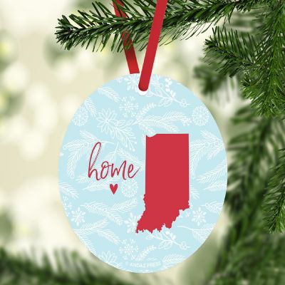 MDF Ornament Indiana Home Blue/Red Image 1