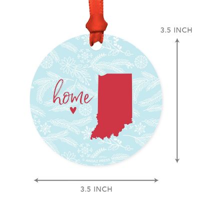 MDF Ornament Indiana Home Blue/Red Image 1