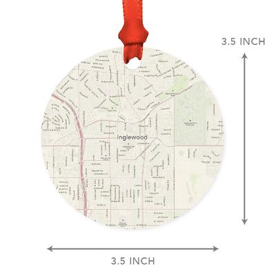 MDF Ornament Ingle California Map Image 2