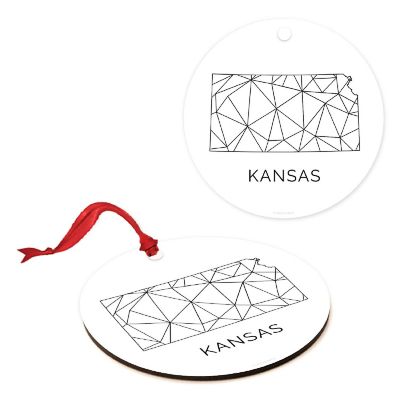 MDF Ornament Kansas Blk/Wh Geometric Image 2