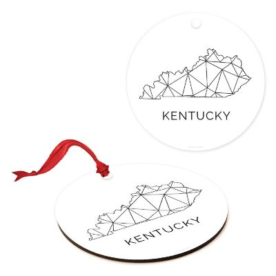 MDF Ornament Kentucky Blk/Wh Geometric Image 2