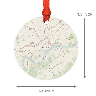 MDF Ornament Knoxville Tennessee Map Image 1