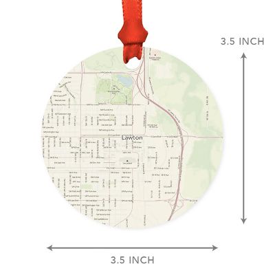 MDF Ornament Lawton Oklahoma Map Image 2
